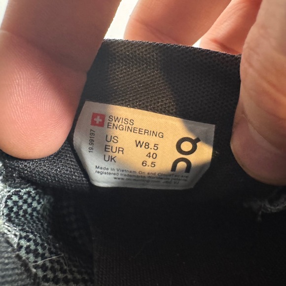 ON Running Cloud X  Women's Running Shoes Sz 8.5 Blue Grey Athletic - Picture 8 of 8